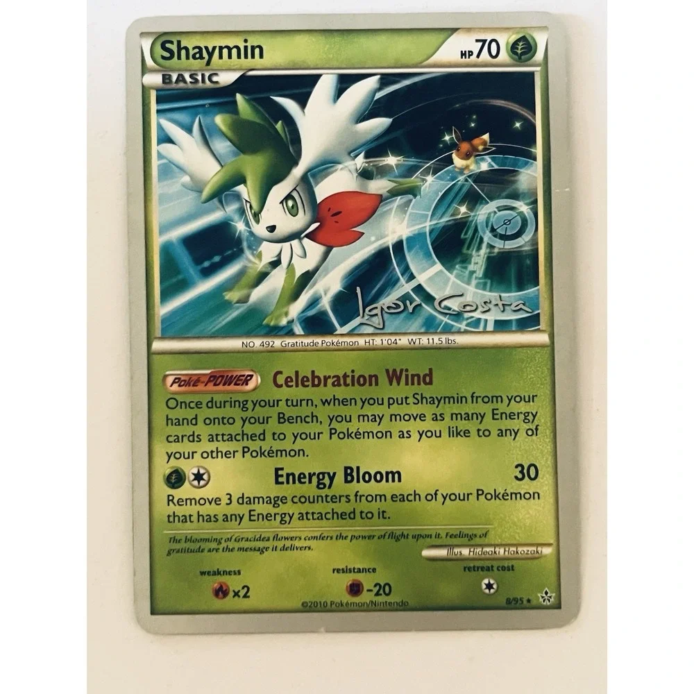 Pokemon Shaymin Card 2012 World Championships Igor Costa 8/95 Rare Excellent